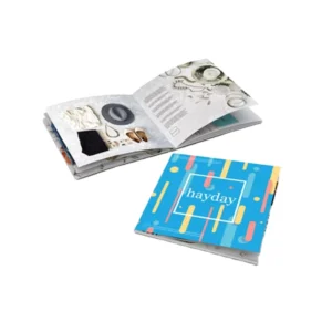 Custom Newsprint Brochures Printing Service Saddle Stitch Binding Personalized Book Box Packaging Cardboard