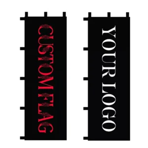 Custom Nobori Flag and Stand Customizable Logo Digital Printed Sublimation Banner