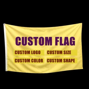 Custom Nylon Polyester Flags and Banners, Square Shape, Digital Printed, Outdoor Use