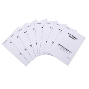 Custom OEM Four Color Embossing Printed Labor Decoration Contract Intermediary Agreement Manual Printing