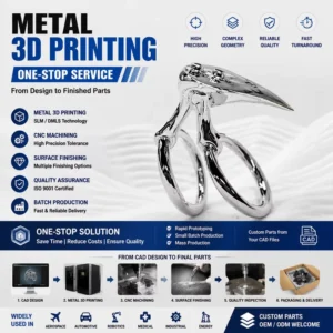 Custom OEM High Precision 3D Printing Service Stainless Steel Aluminum 6061 Metal Parts Rapid Prototyping Machining 0.02mm
