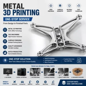 Custom OEM High Precision 3D Printing Service Stainless Steel Aluminum 6061 Metal Parts Rapid Prototyping Machining ISO 0.02mm
