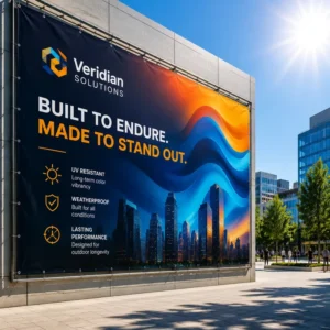 Custom OEM PVC Mesh Banner for Outdoor Advertising and Trade Shows, Large Format Printing, UV Resistant, Waterproof, Factory Direct