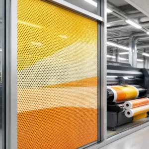 Custom OEM Perforated Film One Way Vision Window Film Waterproof Digital Printing Outdoor Advertising