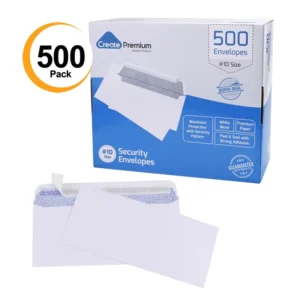 Custom OEM White Paper #10 Business Letter Security Self-seal Envelope
