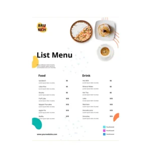 Custom Offset Brochure, Poster, Advertising Leaflet, Menu and Flyer Printing, CMYK 4-Color