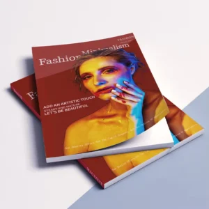 Custom Offset Printed Catalog Brochure Perfect Binding Fashion Magazine Book Printing Cardboard Coated Paper