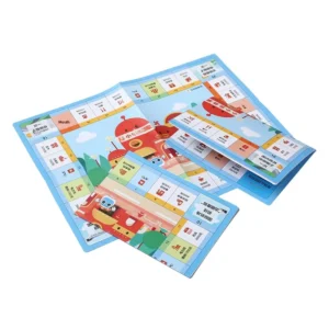Custom Offset-Printed Double-Sided Brochure Flyer and Leaflet with Film-Laminated Kraft Coated Paper