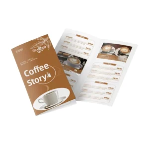Custom Offset-Printed Film-Laminated Coated-Paper Corporate Flyers for Trade Shows and Magazines