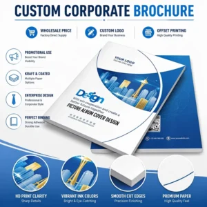 Custom Offset Printed Kraft Paper Picture Book Enterprise Corporate Brochure Printing
