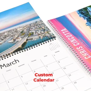 Custom Offset-Printed Saddle-Stitch Wall Calendar Planner