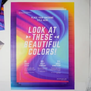 Custom Offset Printing of A3 A4 A5 Flyers and Posters on Art Paper Coated Outdoor Advertising Paper