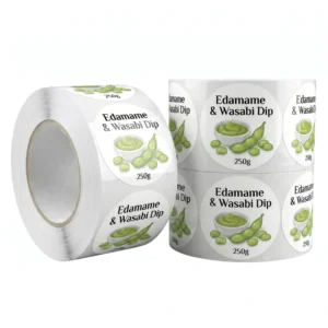 Custom Oil-Resistant BOPP Waterproof Sticker Roll Labels for Seasoning Jars and Food Spices