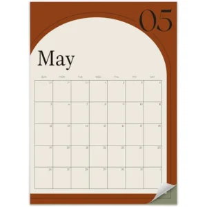 Custom Open-Dated Magnetic Fridge Planner with Monthly, Weekly and Daily Calendar, Note Pad and Shopping List
