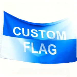 Custom Outdoor Advertising Campaign Flag Banner Polyester Fabric with Design Print for Logo Promotion Waterproof