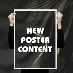 Custom Outdoor Advertising Promotion Poster UV Digital Printed Frosted Texture A1 with Custom Logo