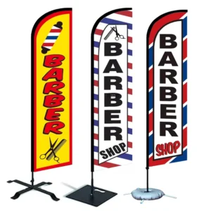 Custom Outdoor Feather Beach Flag for Shop Opening