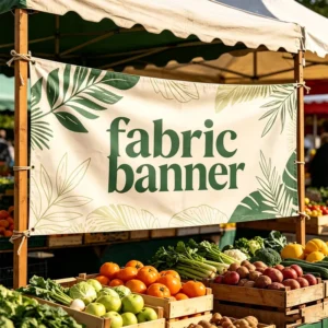 Custom Outdoor Full-Color Digital-Printed Polyester Wrinkle-Free Hanging Banner for Trade Show
