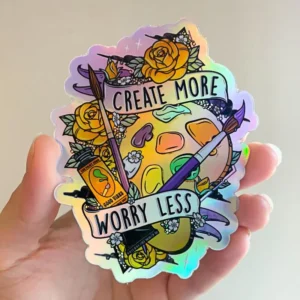 Custom Outdoor Holographic Weatherproof Die-Cut Stickers for Phone and Laptop