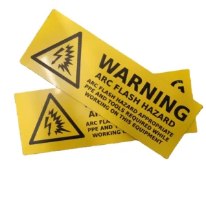 Custom Outdoor Machine Industry Engraving Sign Blank Plastic Valve Electrical Name Plate Engraved Traffolyte Tags