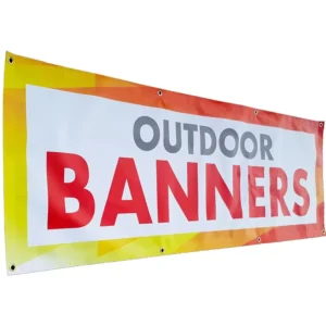Custom Outdoor PVC Fabric Vinyl Banner with Digital Printing for Advertising