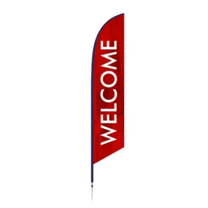 Custom Outdoor Polyester Sports Feather Flag Banner