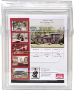 Custom Outdoor Real Estate Brochure Box Plastic Clamshell Blister Packaging Holds 200 8.5 X 11 Documents Flyers Folders