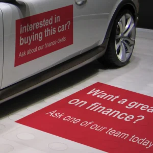 Custom Outdoor Street and Sidewalk Parking Floor Decals