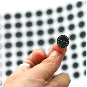 Custom Oval Waterproof Vinyl Adhesive Stickers on Roll, Product Logo Labels for Cosmetic Packaging