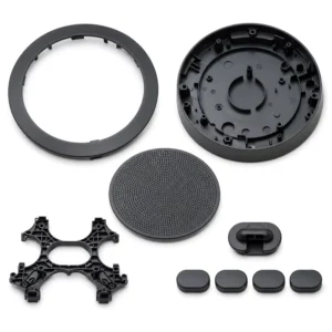 Custom PC ABS Plastic Injection Molded Conference Speakerphone Housing Shell and Button Parts OEM Manufacturer
