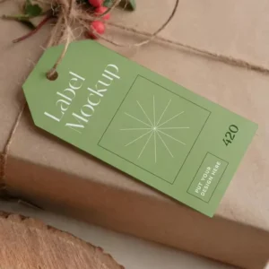 Custom PE Barcode Printed Hang Tags for Gift Box Express Packaging