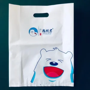 Custom PE Plastic Shopping Bags with Printed Logo