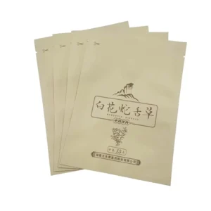 Custom PE Tea Doypack Bag with 3-Side Seal and Moisture-Proof Packaging