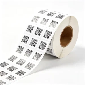 Custom PET QR Tracking Labels Adhesive Stickers for Product Management and Information Control
