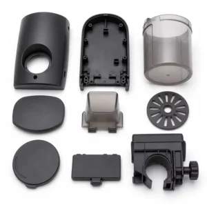 Custom PP Plastic Injection Molded Automatic Fish Feeder Housing Hopper Lid and Dial Parts OEM Manufacturer