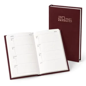 Custom PU Leather Scheduling Notebook A7 Portable Mini Pocket Planner Pocket Calendar With Monthly