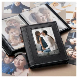 Custom PU Photo Album 4R Slip-In Picture Album with PU Cover for Wedding, Family, Travel, and DIY Scrapbooking