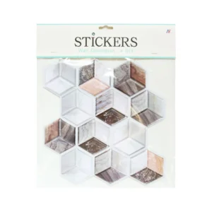 Custom PVC 3D Self-Adhesive Bathroom Wall Tile Decor Stickers for Living Room