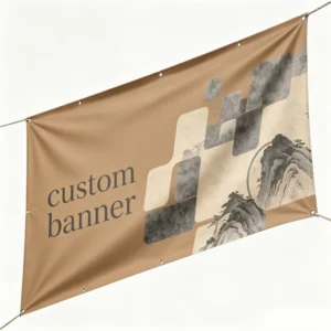 Custom PVC Banner with Hems for Church Fair Sign