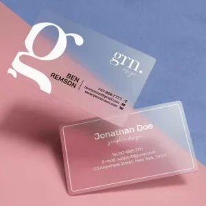 Custom PVC Business Card Design Production and Printing Custom Plastic Waterproof Matte High End Business Cards