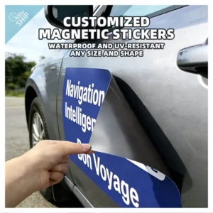 Custom PVC Car Magnet Stickers, UV Resistant Weatherproof Printed Design
