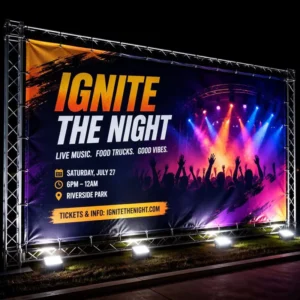 Custom PVC Mesh Banner for Outdoor Advertising and Fence Signs, Large Format, UV Resistant, Waterproof, Factory OEM
