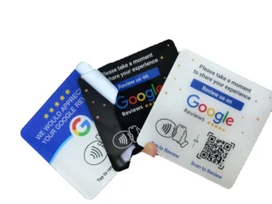 Custom PVC RFID NFC Smart Card Review Card 13.56MHz for Membership Business & Hotel Use Waterproof