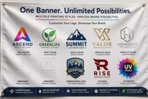 Custom PVC Vinyl Advertising Banner with UV Printing Waterproof Event Banner