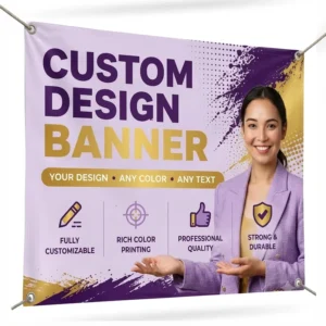 Custom PVC Vinyl Mesh Banner Outdoor Hanging Flex Advertising Event Banner
