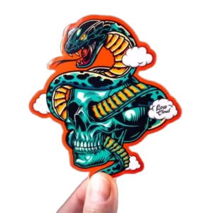 Custom PVC Vinyl Waterproof Holographic Cartoon Die-Cut Stickers