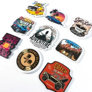 Custom PVC Vinyl Waterproof Holographic Cartoon Die-Cut Stickers