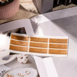 Custom Packaging Stickers Oil-Proof Self-Adhesive Waterproof Eco-Friendly Paper Custom Shape