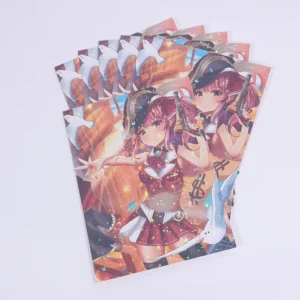 Custom Paper Anime Posters Cute Anime Art Cartoon Prints Holographic Poster