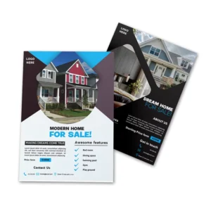 Custom Paper Brochure Packaging Door Hangers Poster Flyers Design Advertising Business Flyer Printing